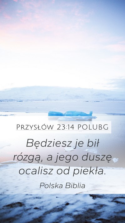 Przysłów 23:14 POLUBG Bible Verse Image