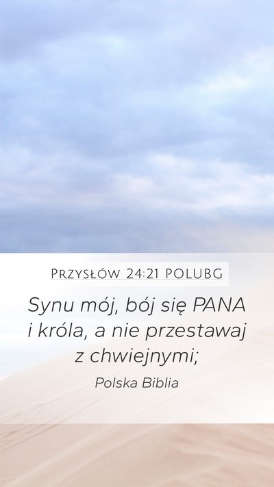 Przysłów 24:21 POLUBG Bible Verse Image