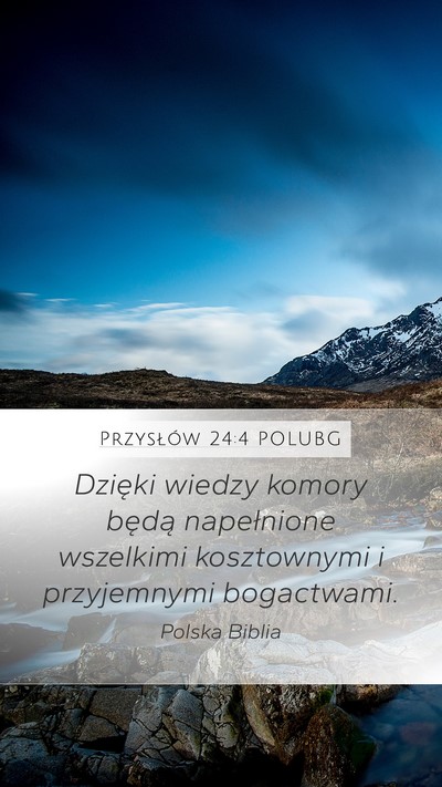 Przysłów 24:4 POLUBG Bible Verse Image