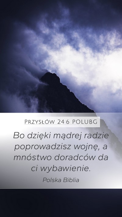 Przysłów 24:6 POLUBG Bible Verse Image