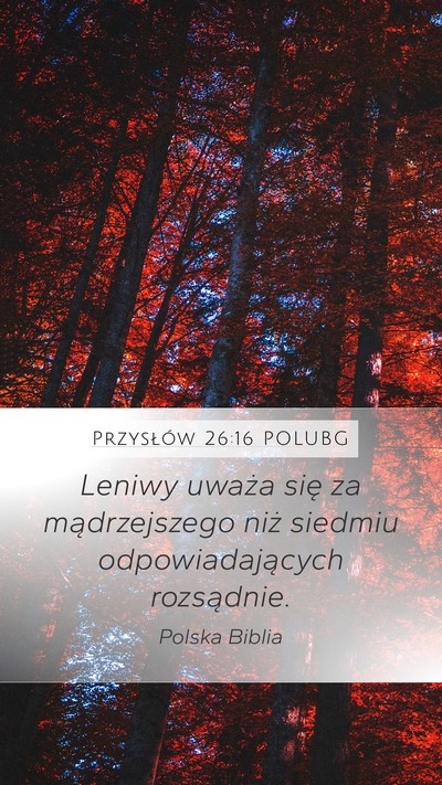 Przysłów 26:16 POLUBG Bible Verse Image