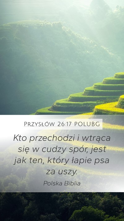 Przysłów 26:17 POLUBG Bible Verse Image