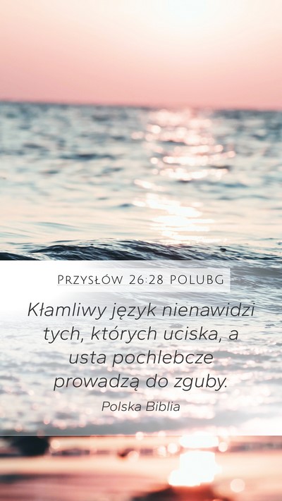 Przysłów 26:28 POLUBG Bible Verse Image