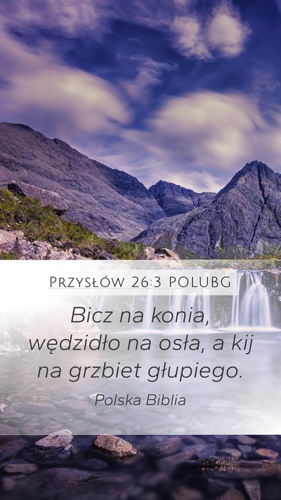 Przysłów 26:3 POLUBG Bible Verse Image