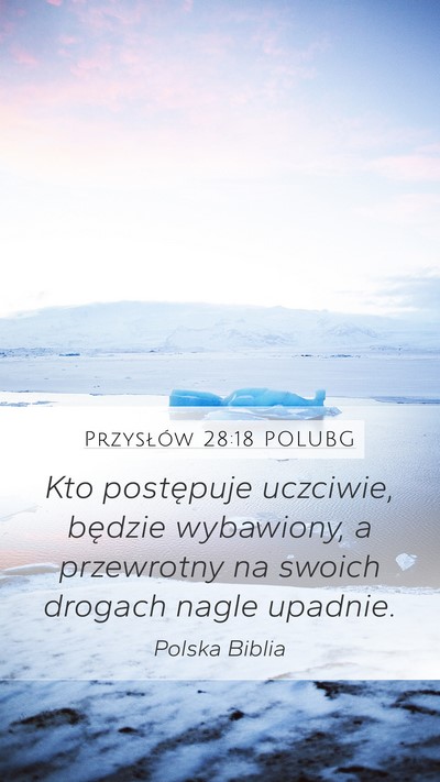 Przysłów 28:18 POLUBG Bible Verse Image