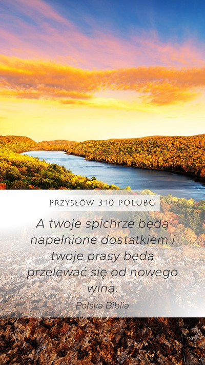 Przysłów 3:10 POLUBG Bible Verse Image