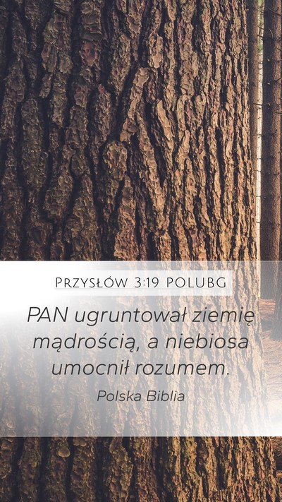 Przysłów 3:19 POLUBG Bible Verse Image
