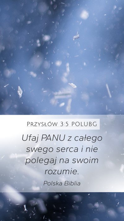 Przysłów 3:5 POLUBG Bible Verse Image