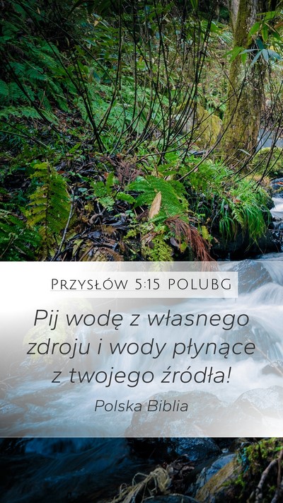 Przysłów 5:15 POLUBG Bible Verse Image