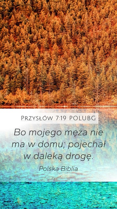 Przysłów 7:19 POLUBG Bible Verse Image