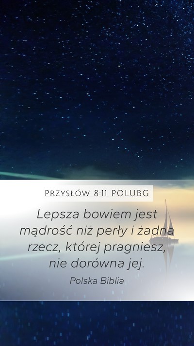 Przysłów 8:11 POLUBG Bible Verse Image