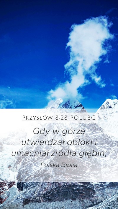 Przysłów 8:28 POLUBG Bible Verse Image