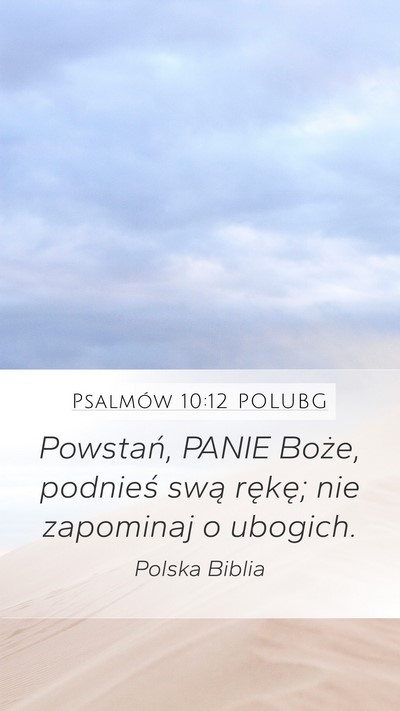 Psalmów 10:12 POLUBG Bible Verse Image