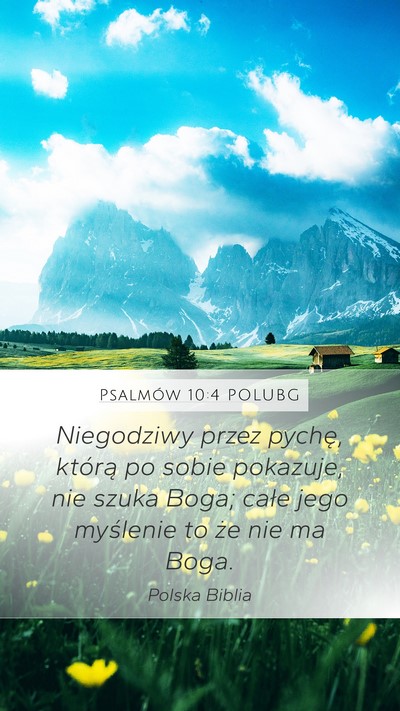 Psalmów 10:4 POLUBG Bible Verse Image