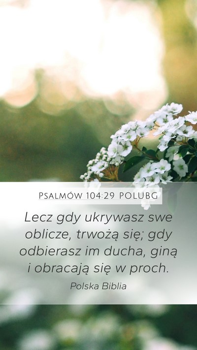 Psalmów 104:29 POLUBG Bible Verse Image