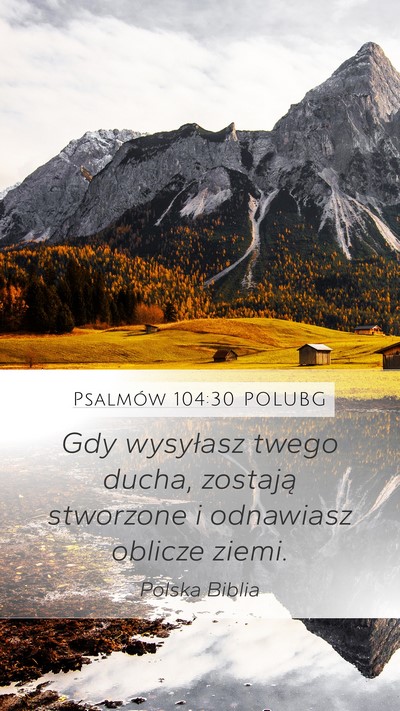 Psalmów 104:30 POLUBG Bible Verse Image