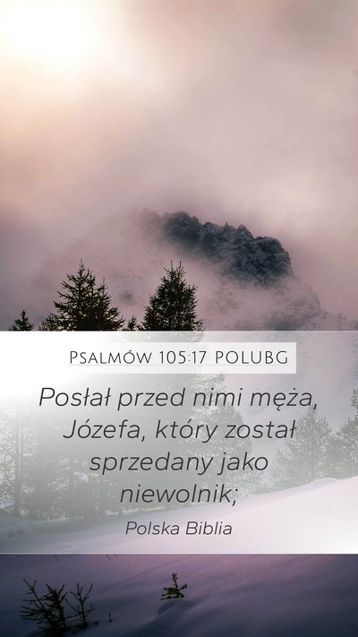 Psalmów 105:17 POLUBG Bible Verse Image