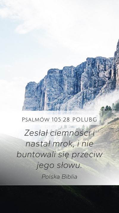 Psalmów 105:28 POLUBG Bible Verse Image