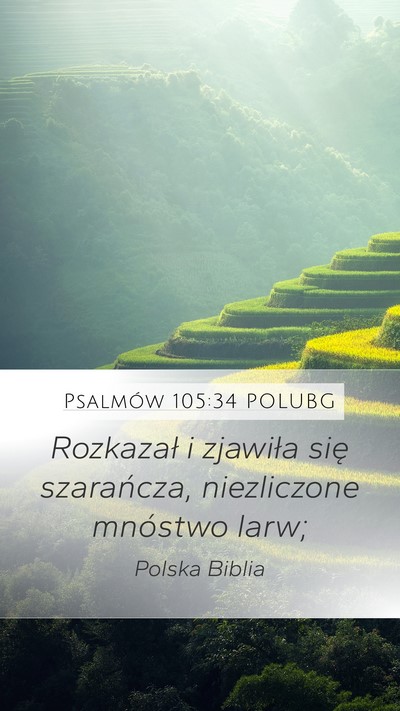 Psalmów 105:34 POLUBG Bible Verse Image