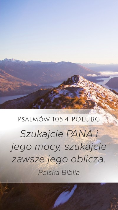 Psalmów 105:4 POLUBG Bible Verse Image