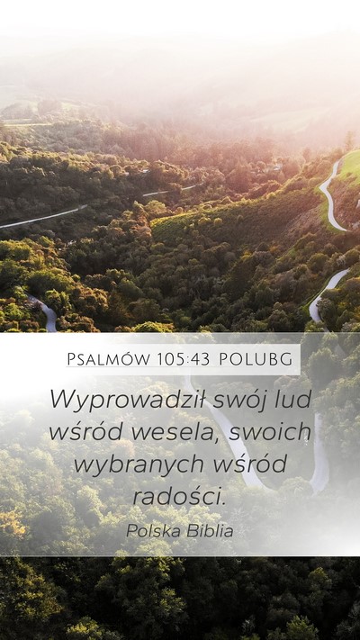 Psalmów 105:43 POLUBG Bible Verse Image