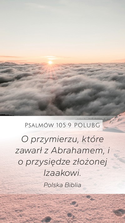 Psalmów 105:9 POLUBG Bible Verse Image