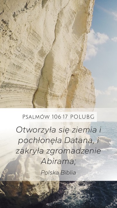 Psalmów 106:17 POLUBG Bible Verse Image