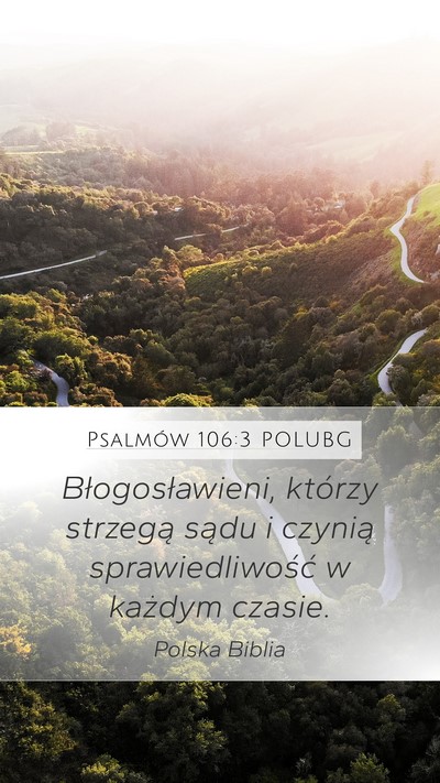 Psalmów 106:3 POLUBG Bible Verse Image