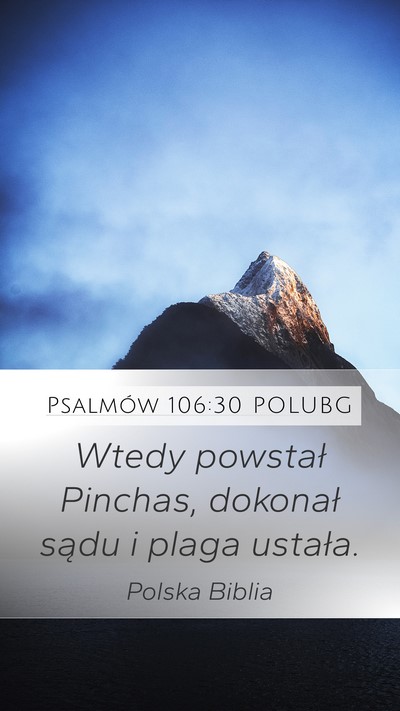 Psalmów 106:30 POLUBG Bible Verse Image