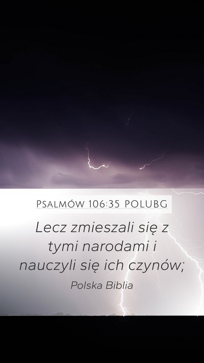 Psalmów 106:35 POLUBG Bible Verse Image