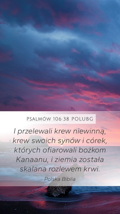 Psalmów 106:38 POLUBG Bible Verse Image