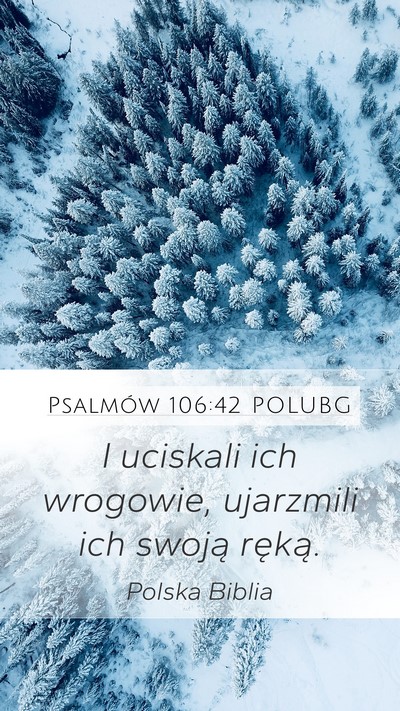 Psalmów 106:42 POLUBG Bible Verse Image