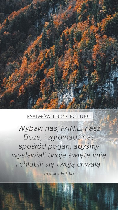 Psalmów 106:47 POLUBG Bible Verse Image