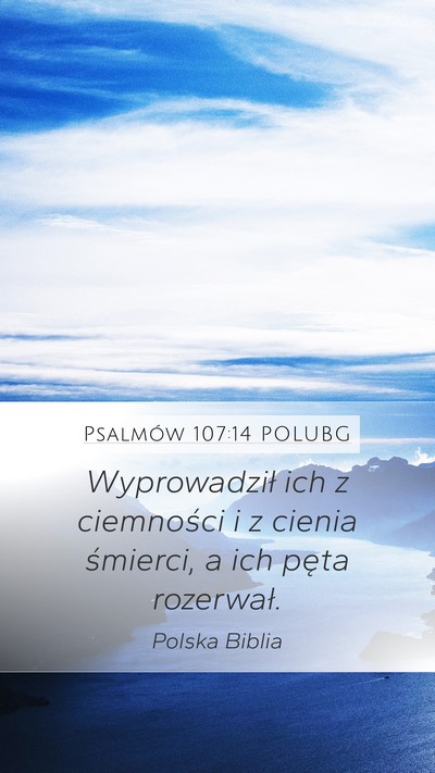 Psalmów 107:14 POLUBG Bible Verse Image
