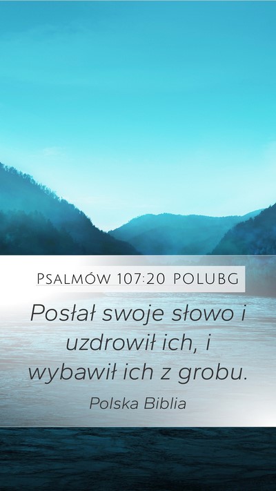 Psalmów 107:20 POLUBG Bible Verse Image