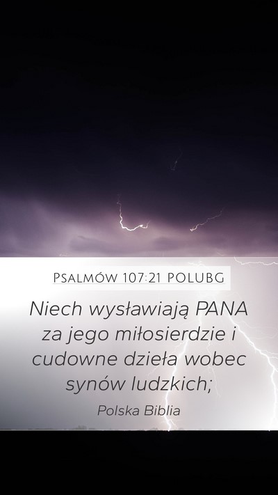 Psalmów 107:21 POLUBG Bible Verse Image