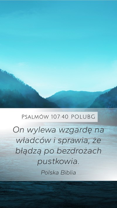Psalmów 107:40 POLUBG Bible Verse Image