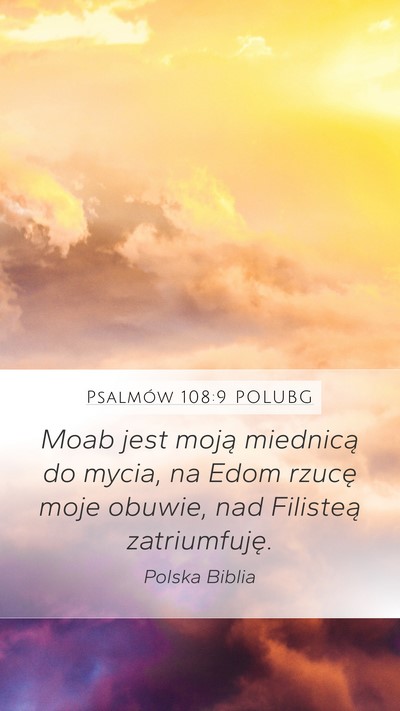 Psalmów 108:9 POLUBG Bible Verse Image