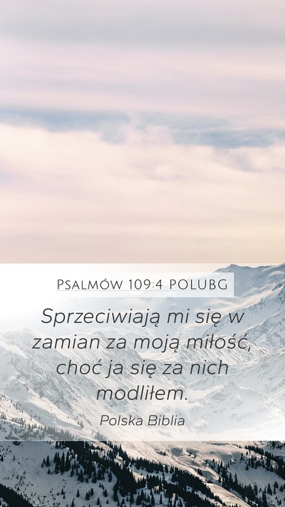 Psalmów 109:4 POLUBG Bible Verse Image