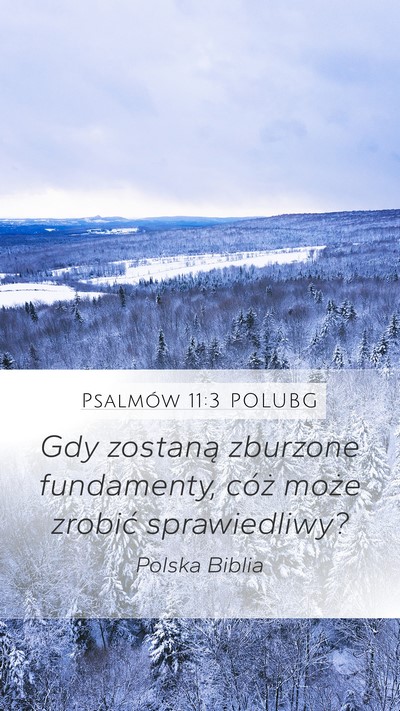 Psalmów 11:3 POLUBG Bible Verse Image