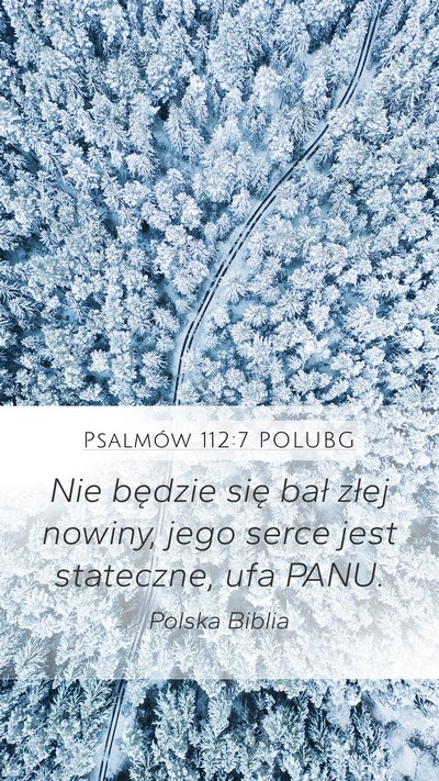Psalmów 112:7 POLUBG Bible Verse Image
