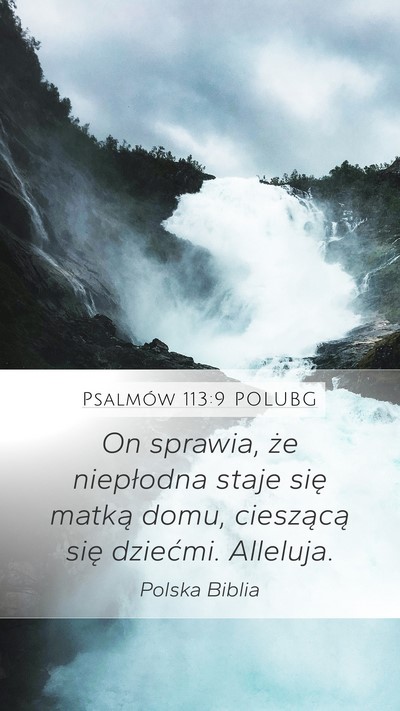 Psalmów 113:9 POLUBG Bible Verse Image