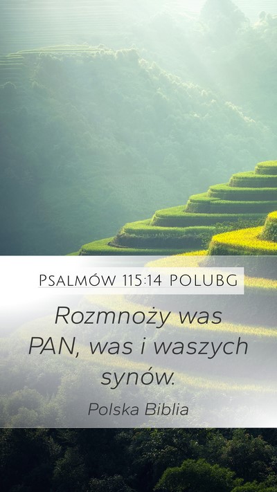 Psalmów 115:14 POLUBG Bible Verse Image