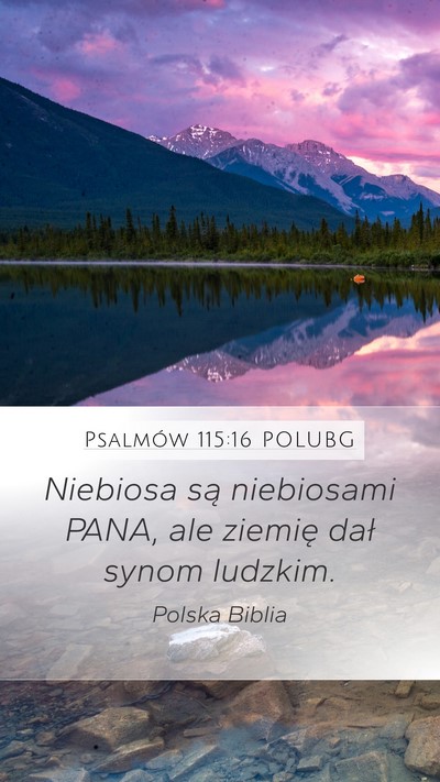 Psalmów 115:16 POLUBG Bible Verse Image