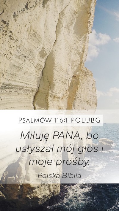 Psalmów 116:1 POLUBG Bible Verse Image