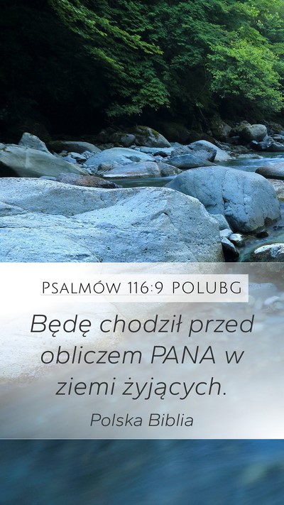 Psalmów 116:9 POLUBG Bible Verse Image