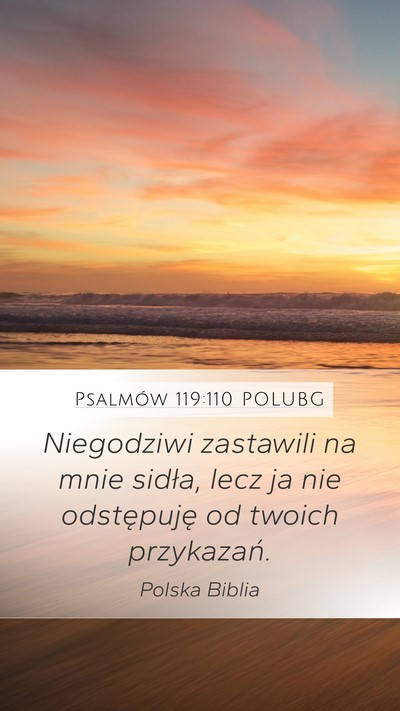Psalmów 119:110 POLUBG Bible Verse Image