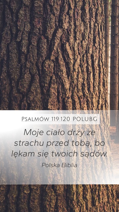 Psalmów 119:120 POLUBG Bible Verse Image