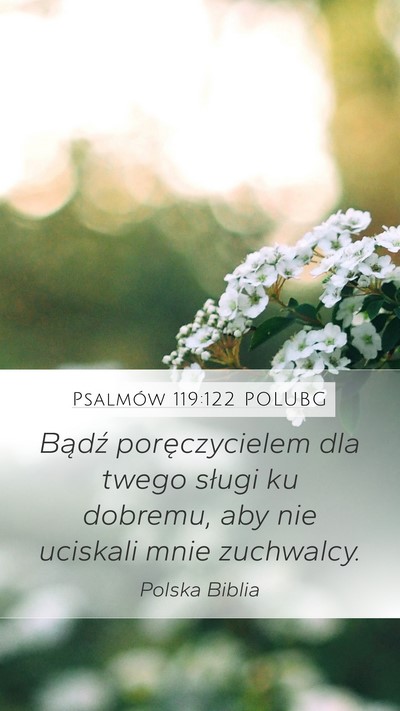Psalmów 119:122 POLUBG Bible Verse Image
