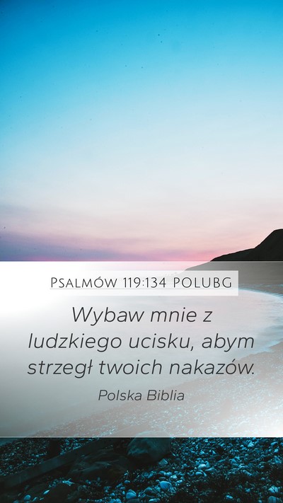 Psalmów 119:134 POLUBG Bible Verse Image